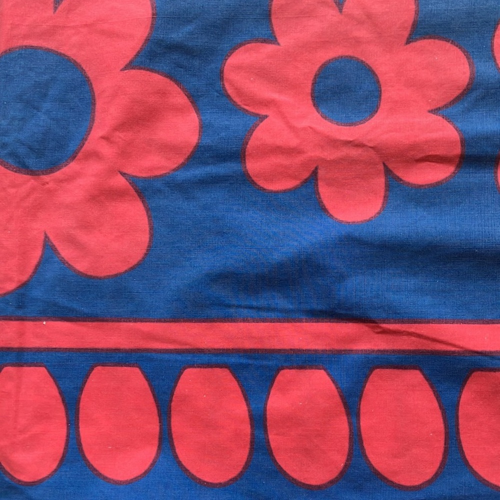 Cannon Royal Family Sunflower vintage mod floral twin fitted sheet